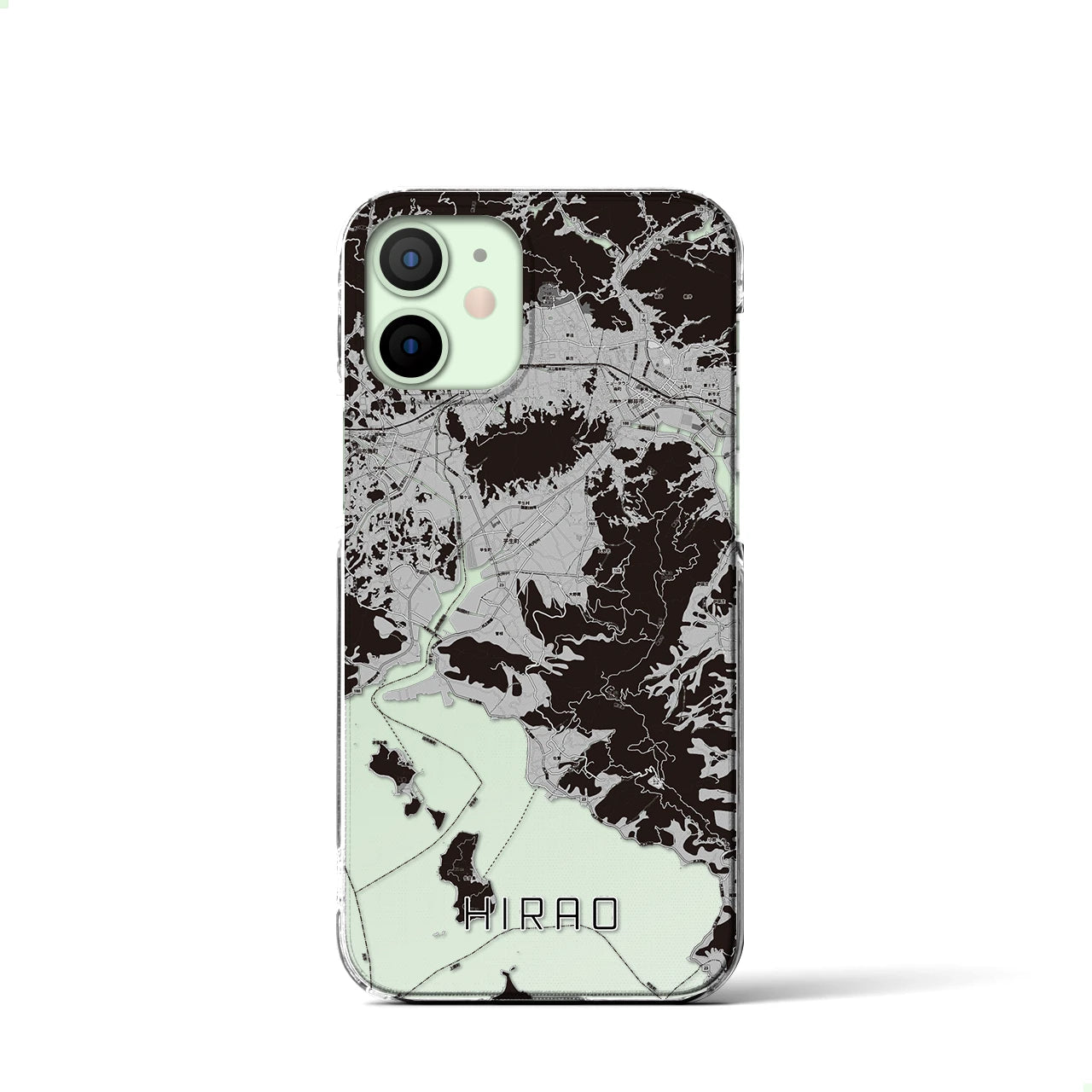 【平生(山口県)】地図柄iPhoneケース(クリアタイプ)