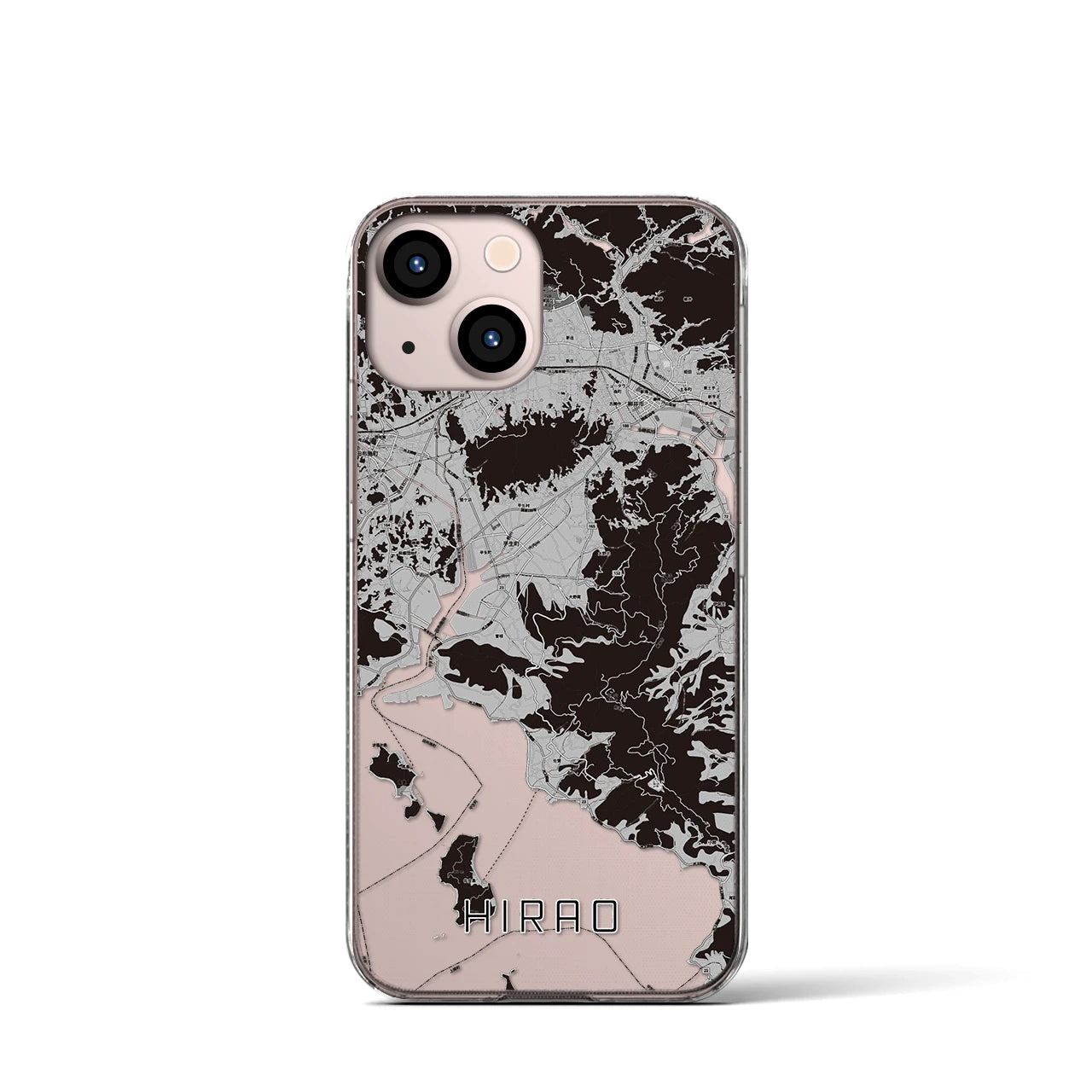 【平生(山口県)】地図柄iPhoneケース(クリアタイプ)