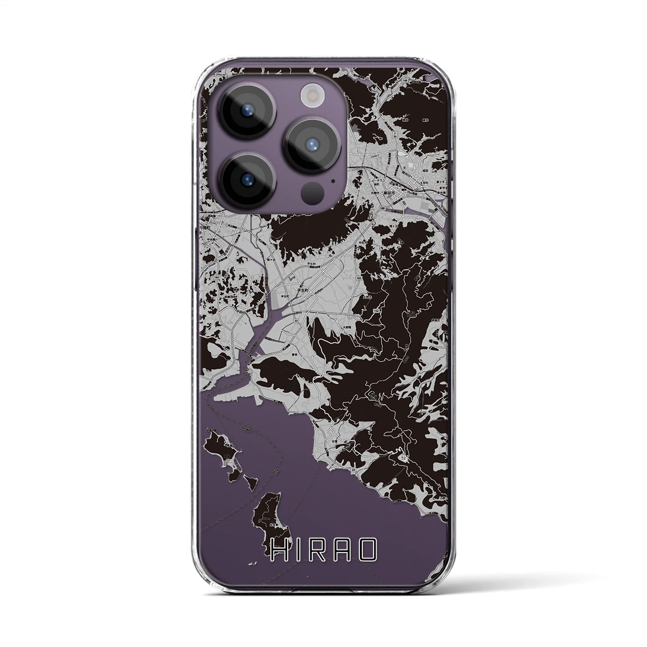 【平生(山口県)】地図柄iPhoneケース(クリアタイプ)