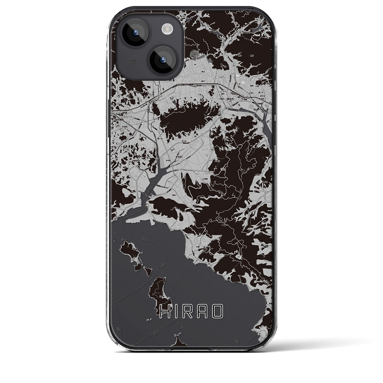 【平生(山口県)】地図柄iPhoneケース(クリアタイプ)