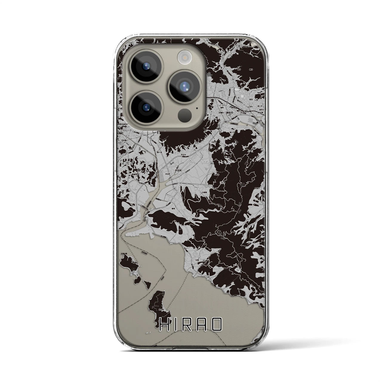 【平生(山口県)】地図柄iPhoneケース(クリアタイプ)