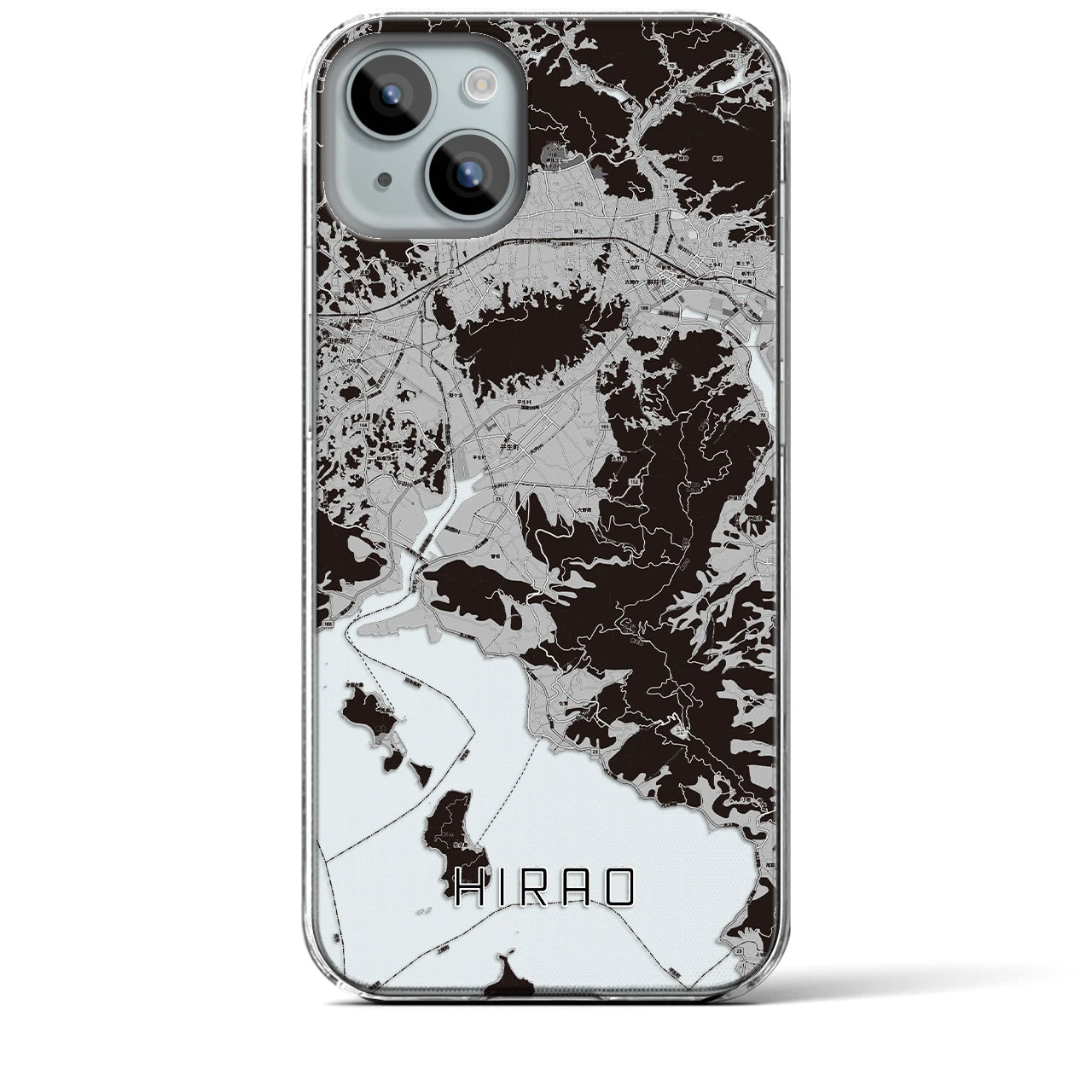 【平生(山口県)】地図柄iPhoneケース(クリアタイプ)