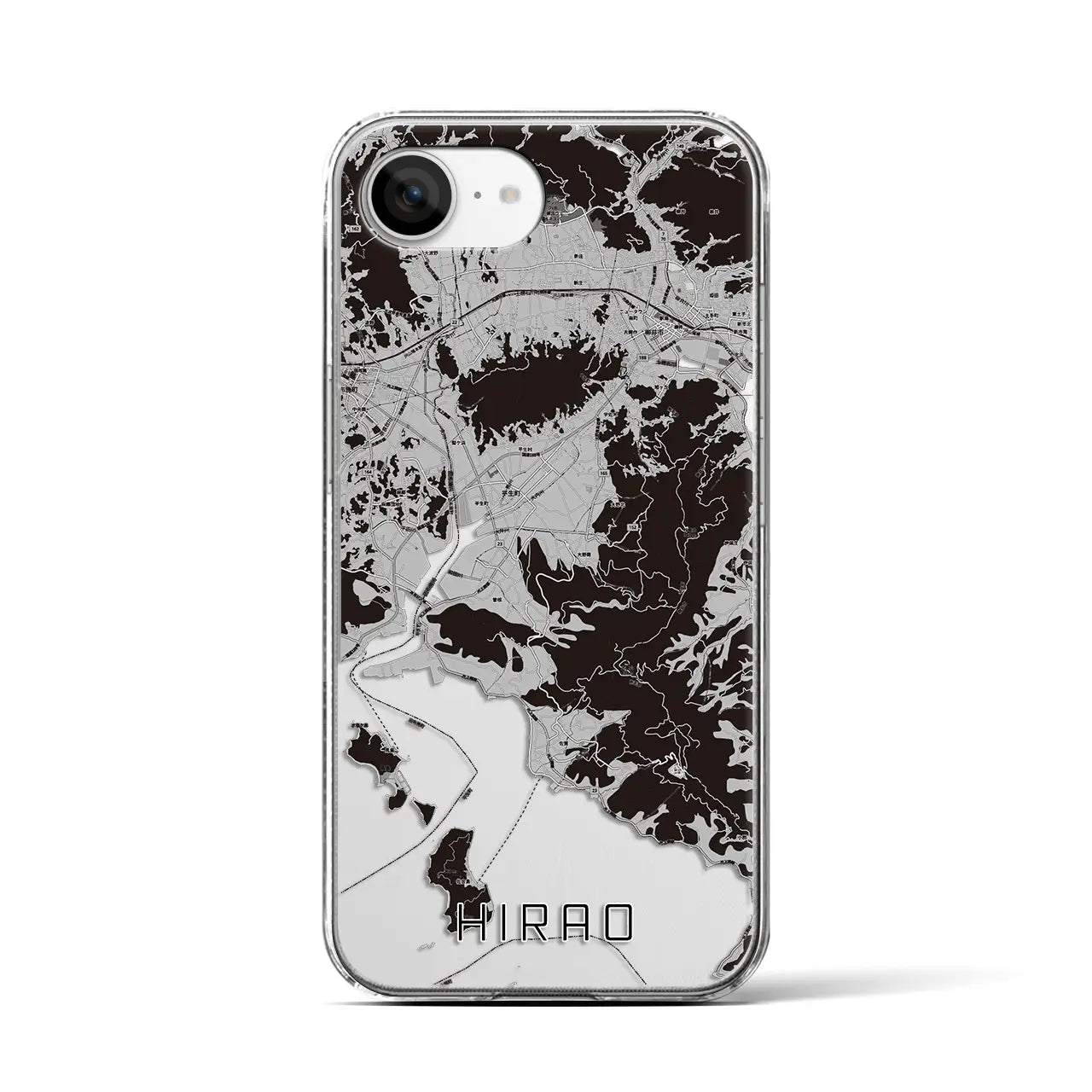 【平生(山口県)】地図柄iPhoneケース(クリアタイプ)