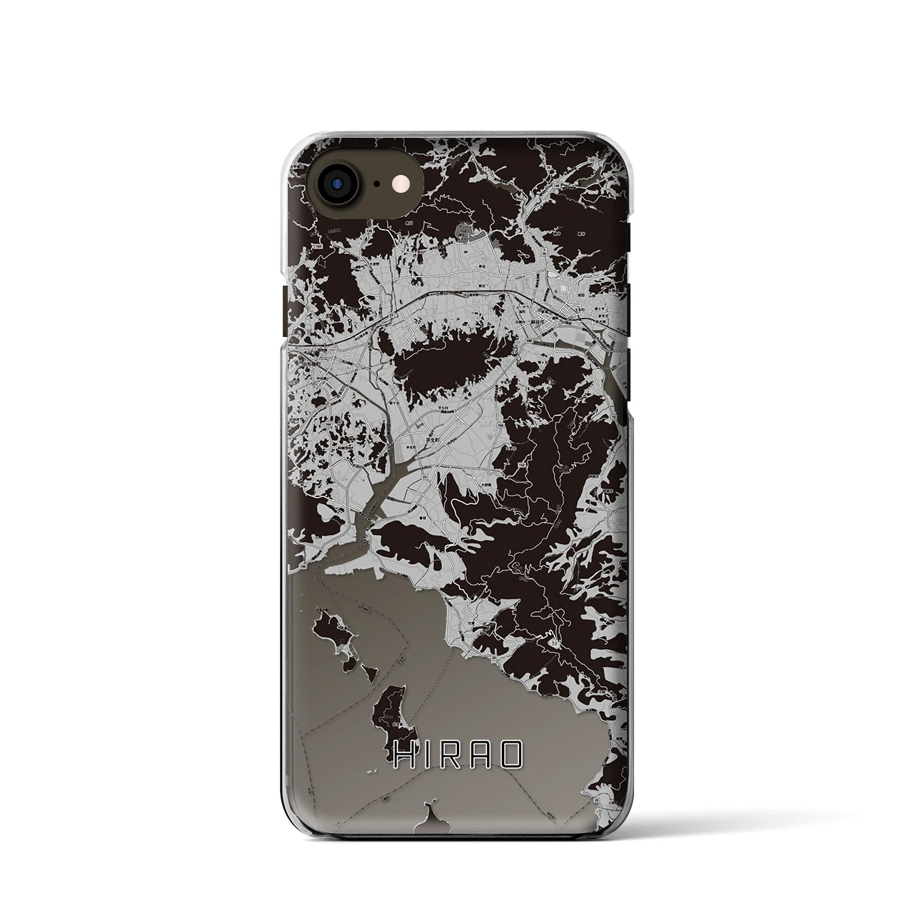 【平生(山口県)】地図柄iPhoneケース(クリアタイプ)