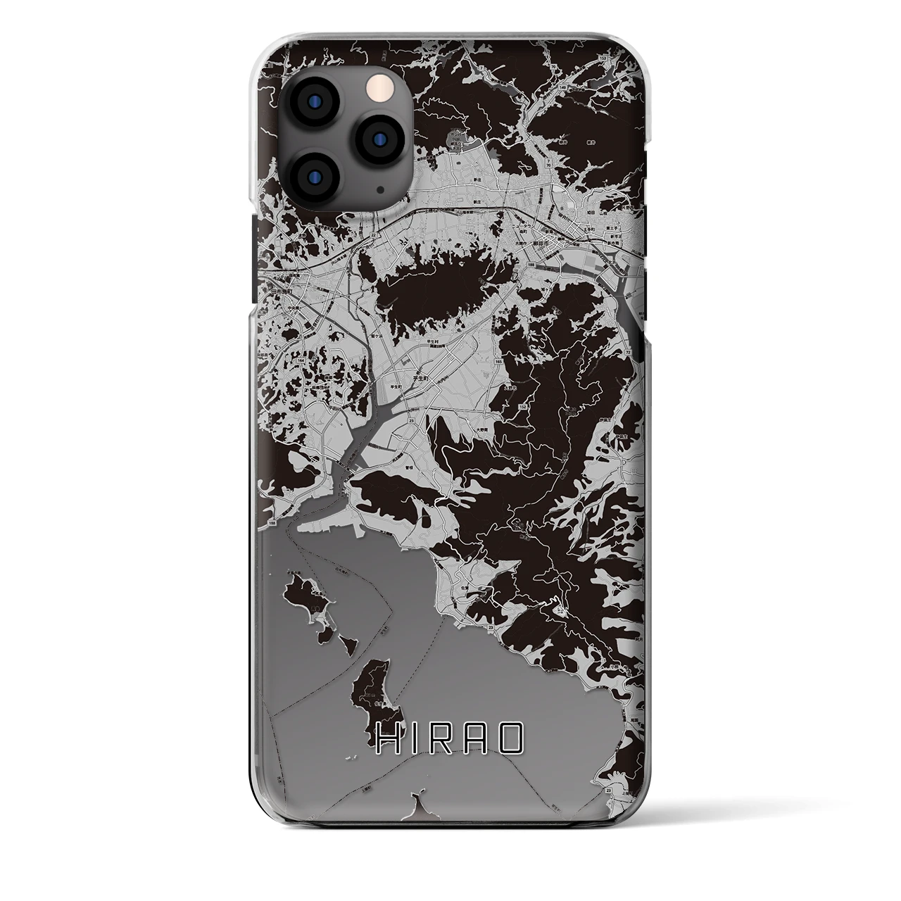 【平生(山口県)】地図柄iPhoneケース(クリアタイプ)