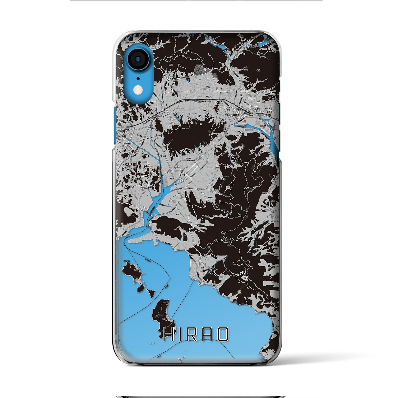 【平生(山口県)】地図柄iPhoneケース(クリアタイプ)