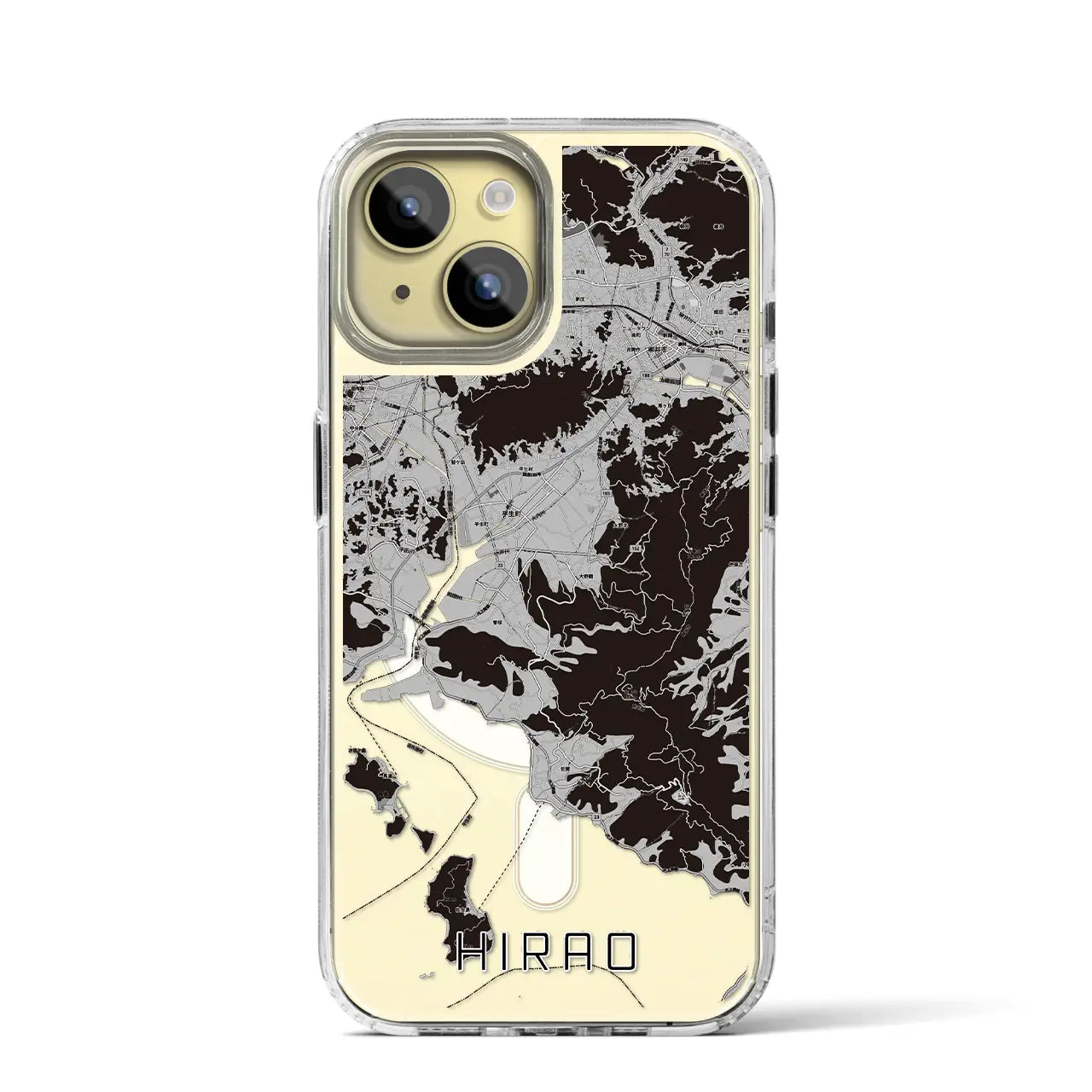 【平生(山口県)】地図柄iPhoneケース(MagSafeタイプ)