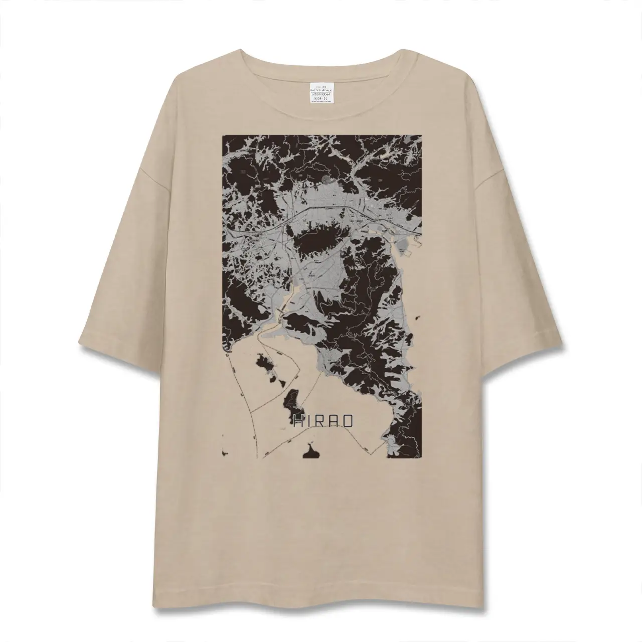 【平生(山口県)】地図柄ビッグシルエットTシャツ