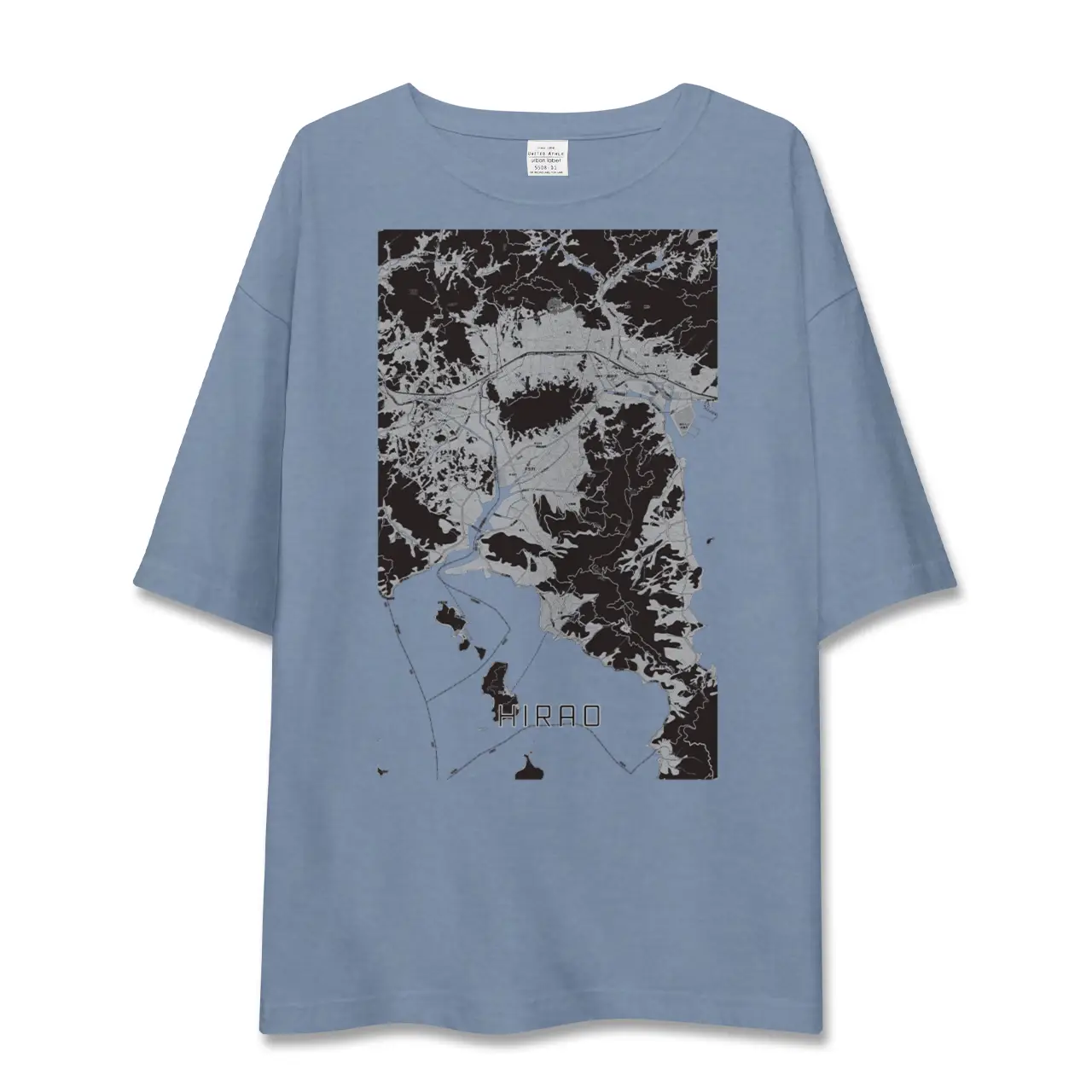 【平生(山口県)】地図柄ビッグシルエットTシャツ