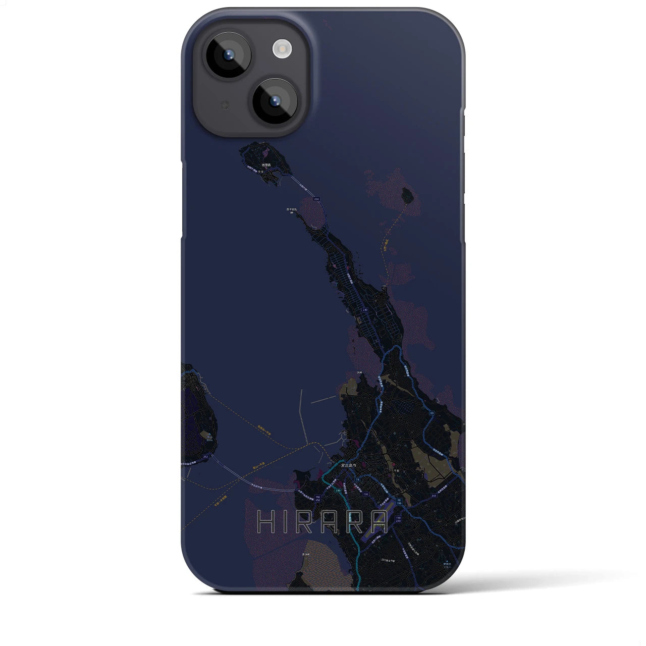 【平良(沖縄県)】地図柄iPhoneケース(バックカバータイプ)