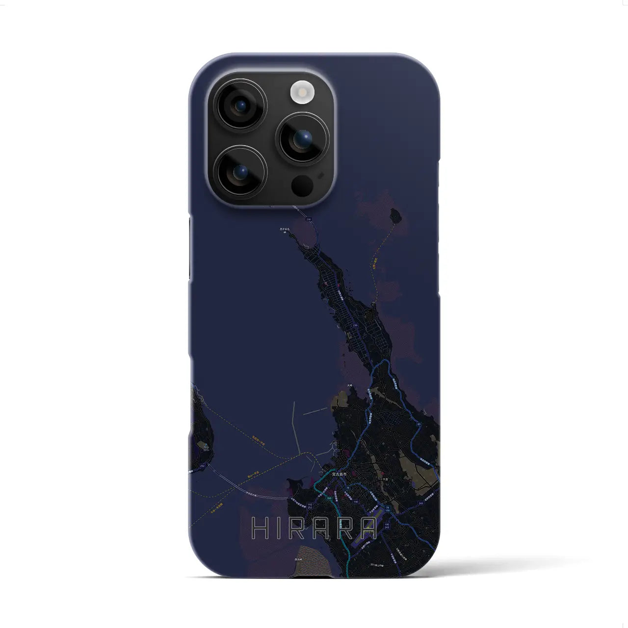 【平良(沖縄県)】地図柄iPhoneケース(バックカバータイプ)