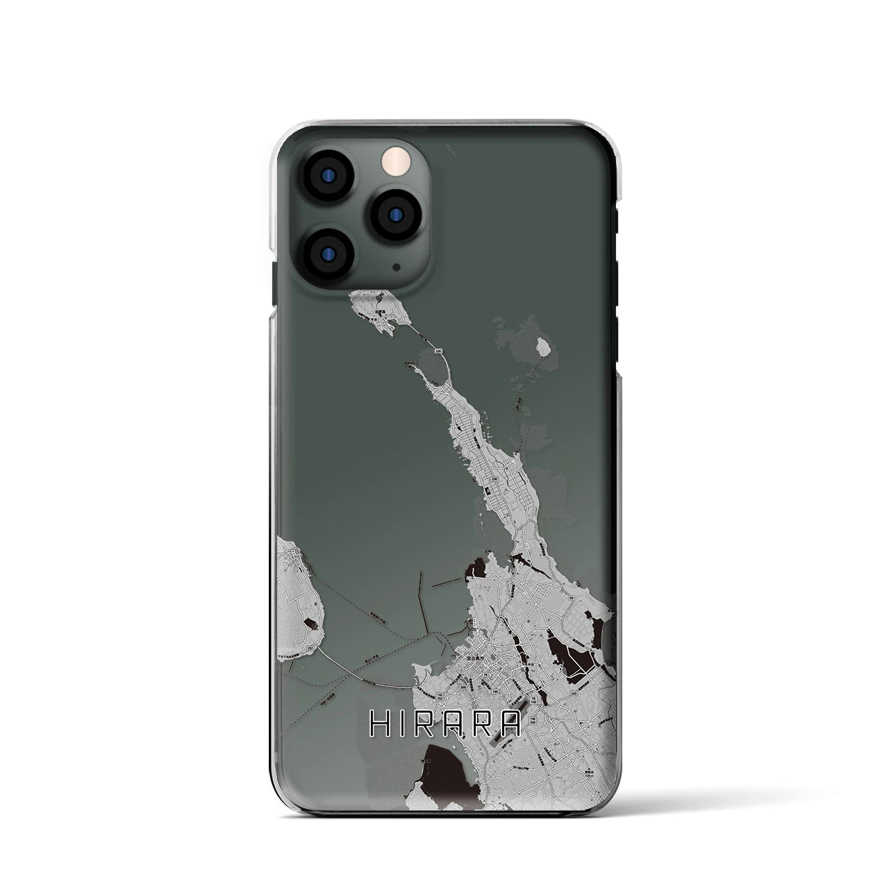【平良(沖縄県)】地図柄iPhoneケース(クリアタイプ)