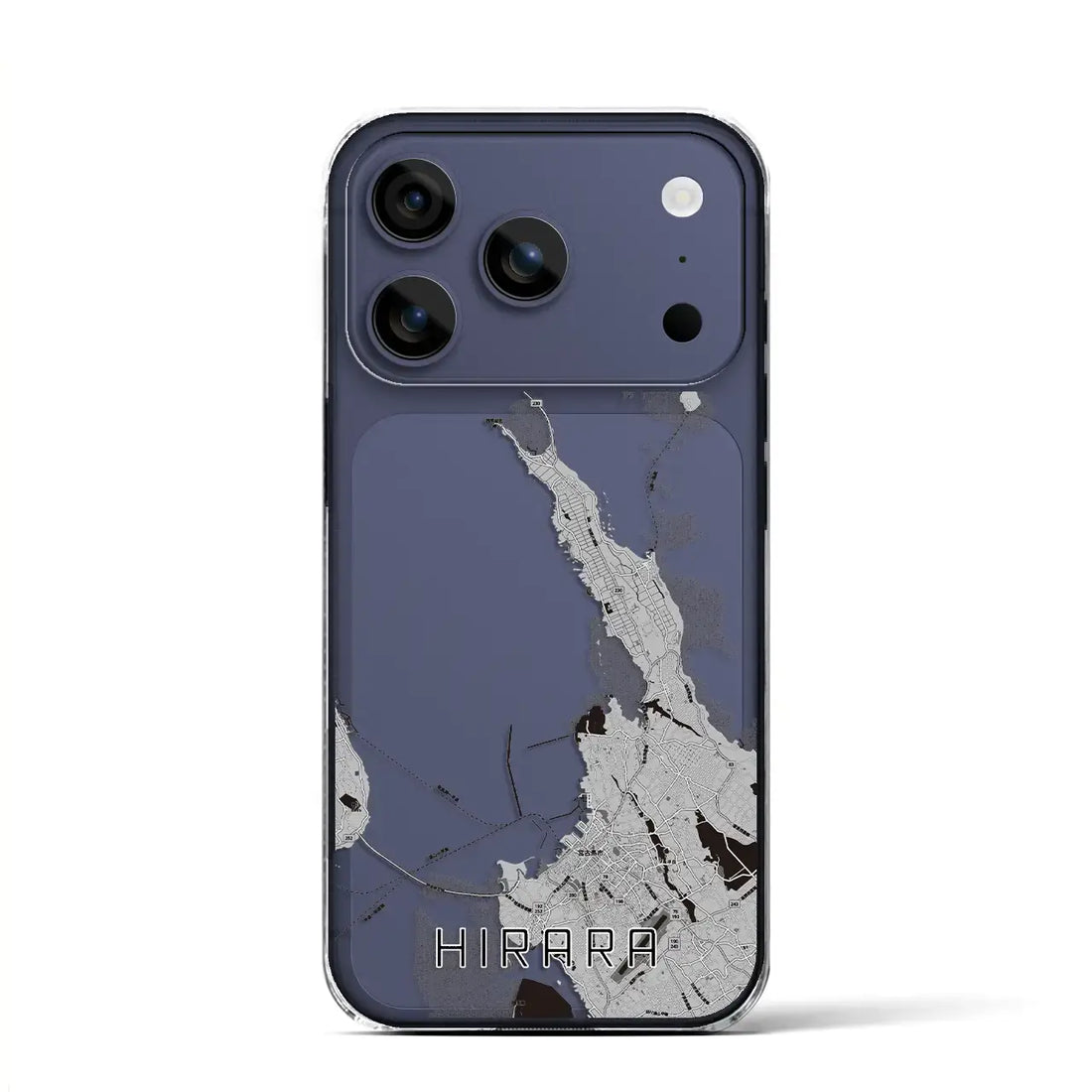 【平良(沖縄県)】地図柄iPhoneケース(クリアタイプ)