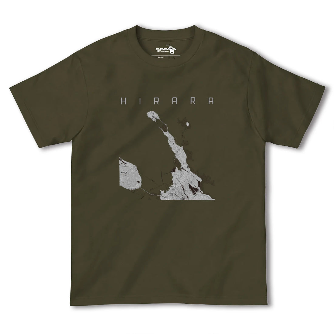 【平良(沖縄県)】地図柄ヘビーウェイトTシャツ