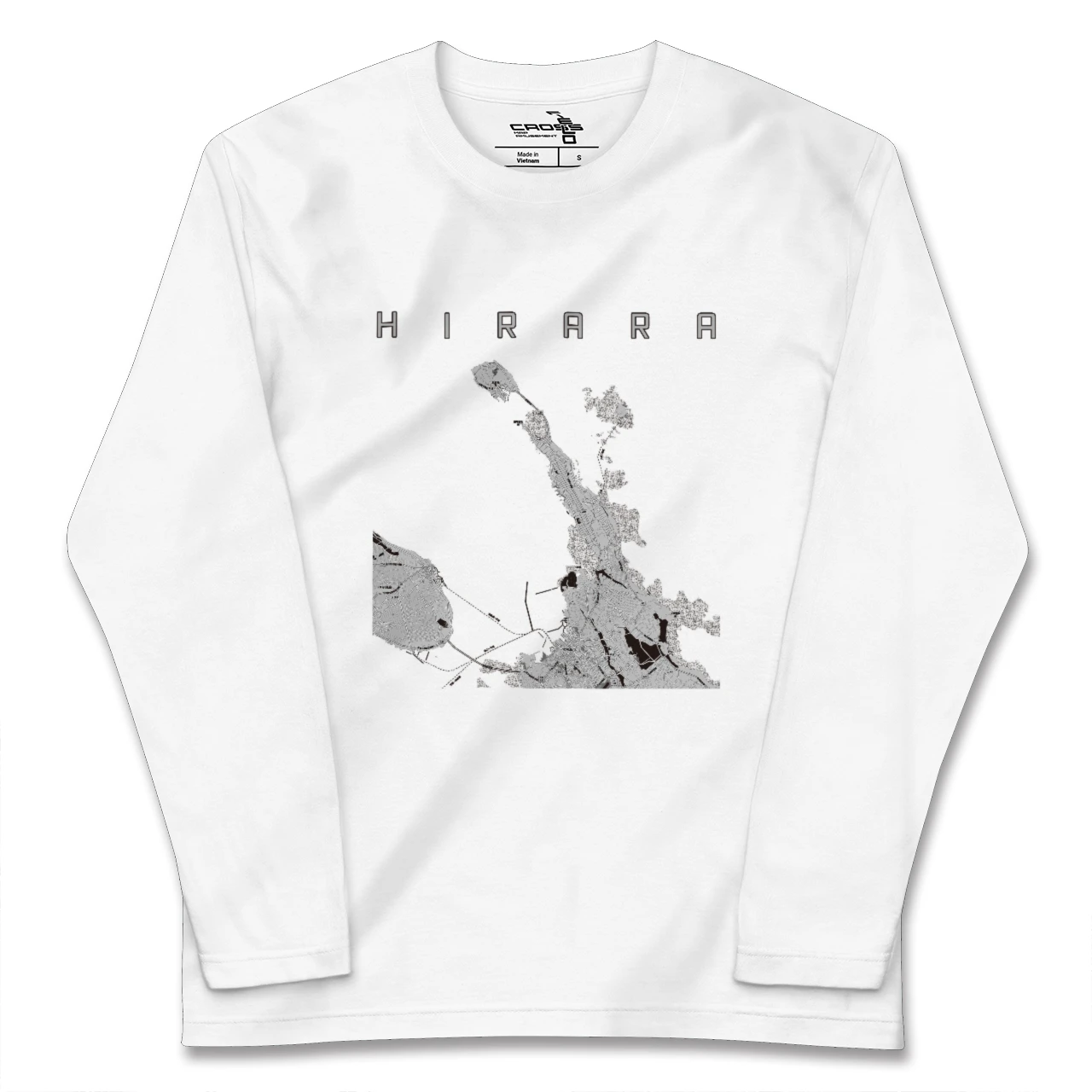 【平良(沖縄県)】地図柄ロングスリーブTシャツ