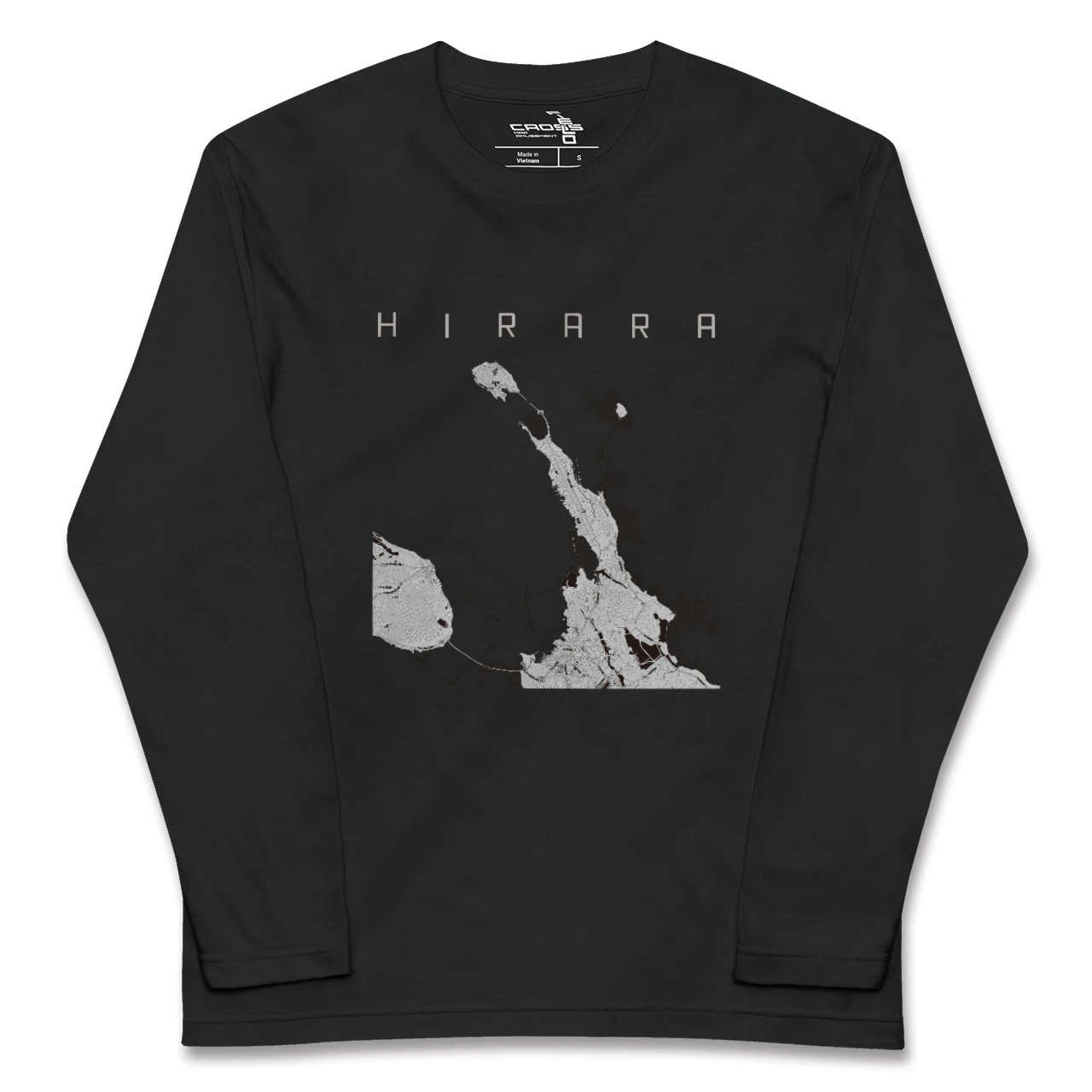 【平良(沖縄県)】地図柄ロングスリーブTシャツ