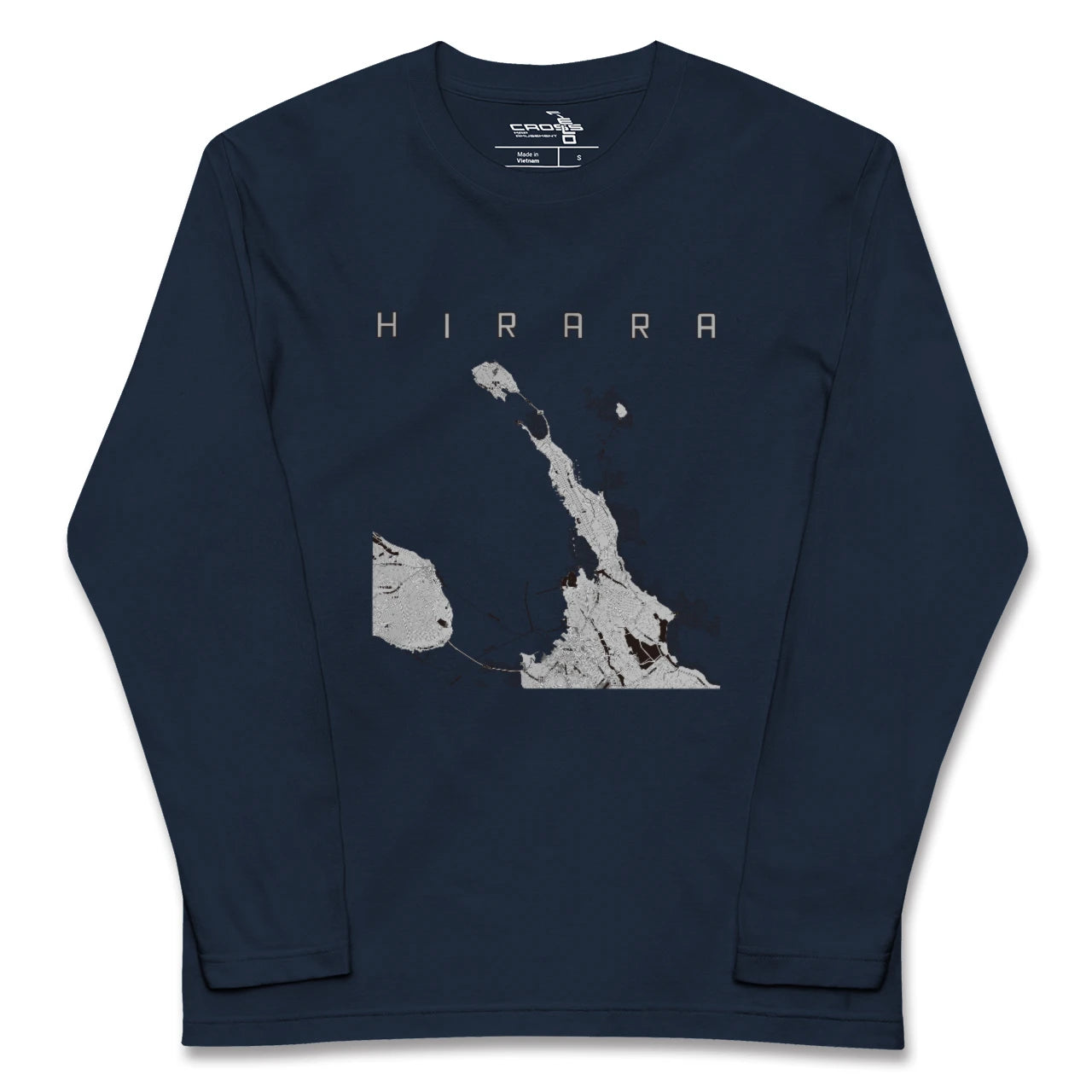 【平良(沖縄県)】地図柄ロングスリーブTシャツ