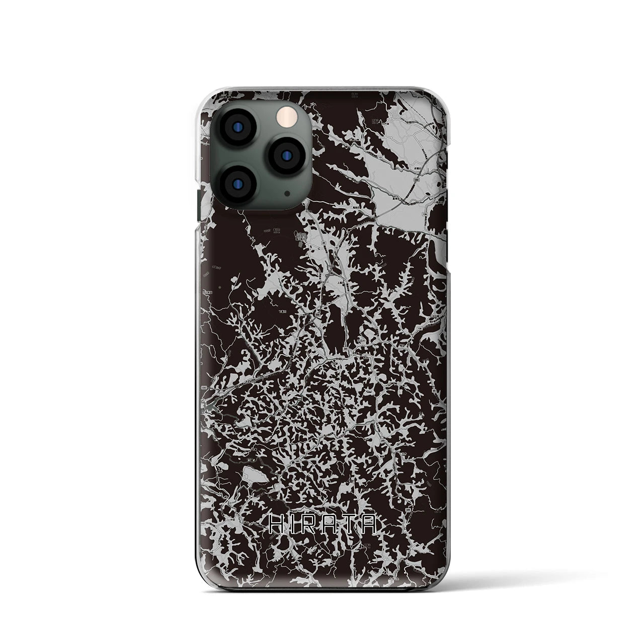 【平田(福島県)】地図柄iPhoneケース(クリアタイプ)