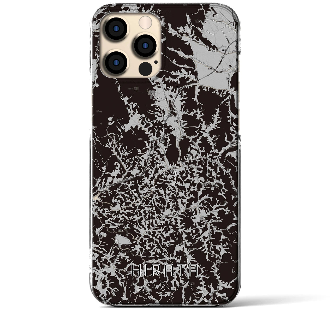 【平田(福島県)】地図柄iPhoneケース(クリアタイプ)