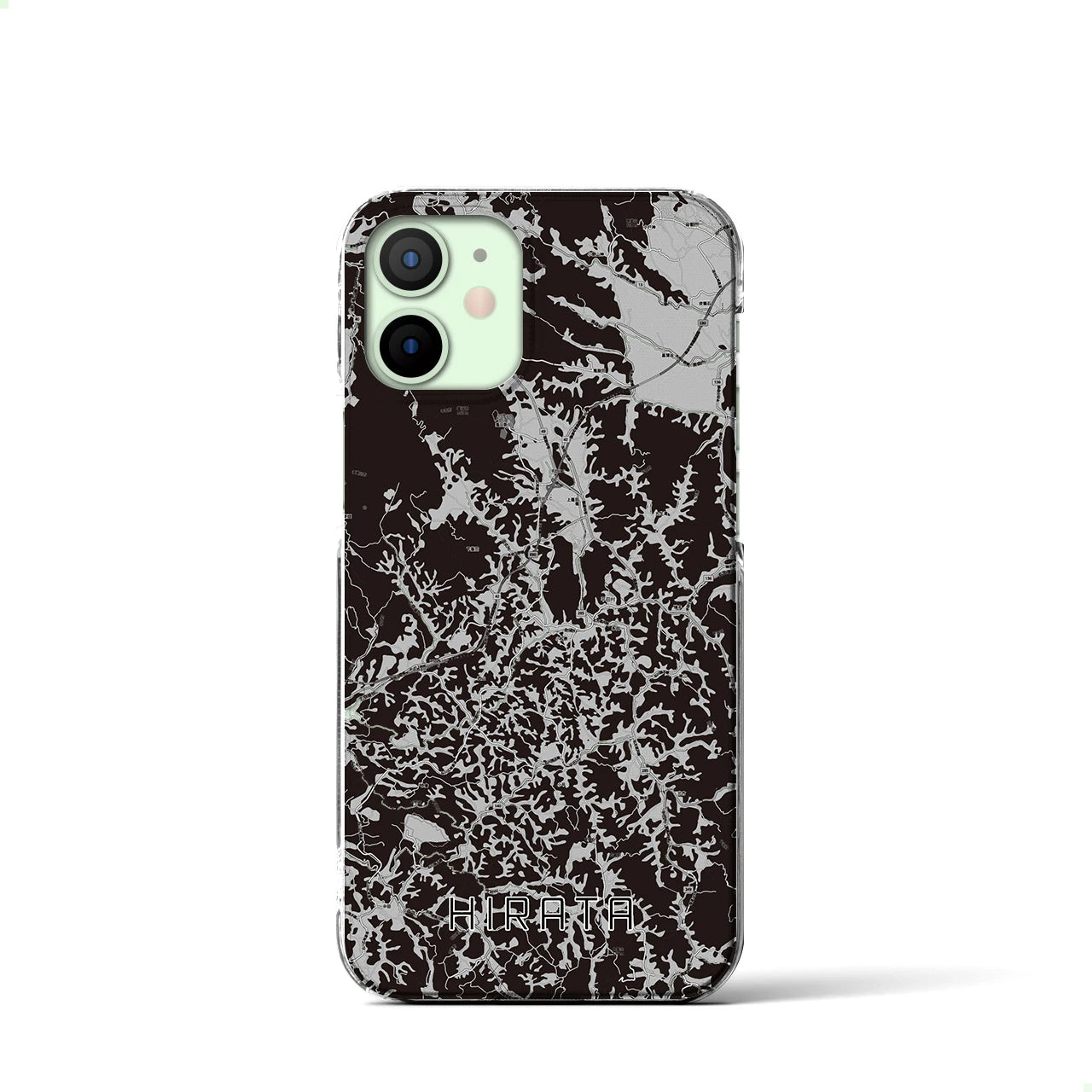 【平田(福島県)】地図柄iPhoneケース(クリアタイプ)