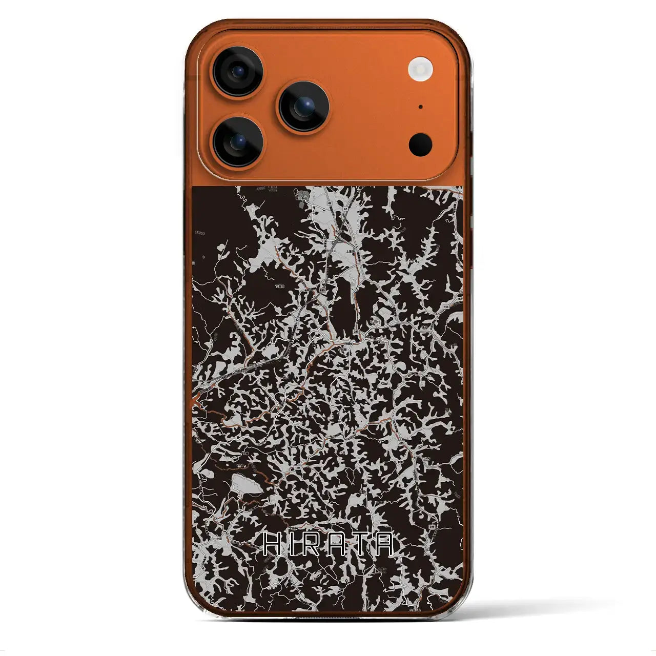 【平田(福島県)】地図柄iPhoneケース(クリアタイプ)