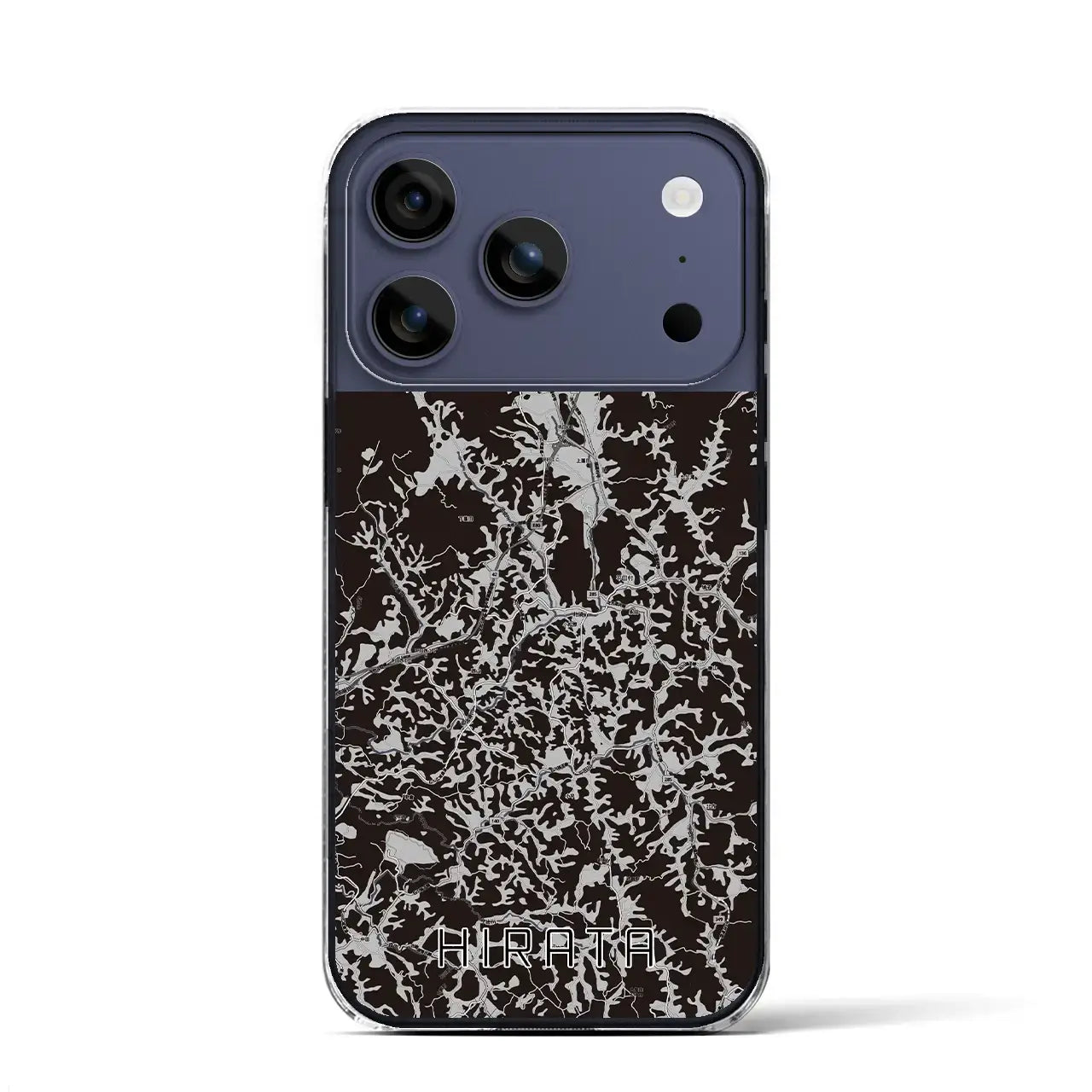 【平田(福島県)】地図柄iPhoneケース(クリアタイプ)