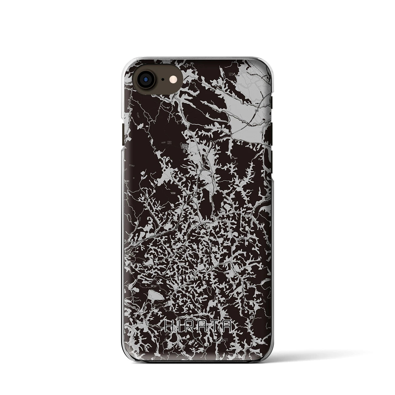 【平田(福島県)】地図柄iPhoneケース(クリアタイプ)