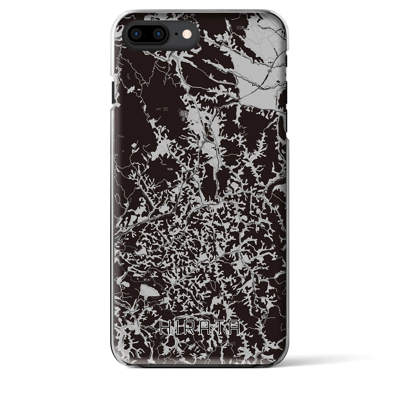 【平田(福島県)】地図柄iPhoneケース(クリアタイプ)