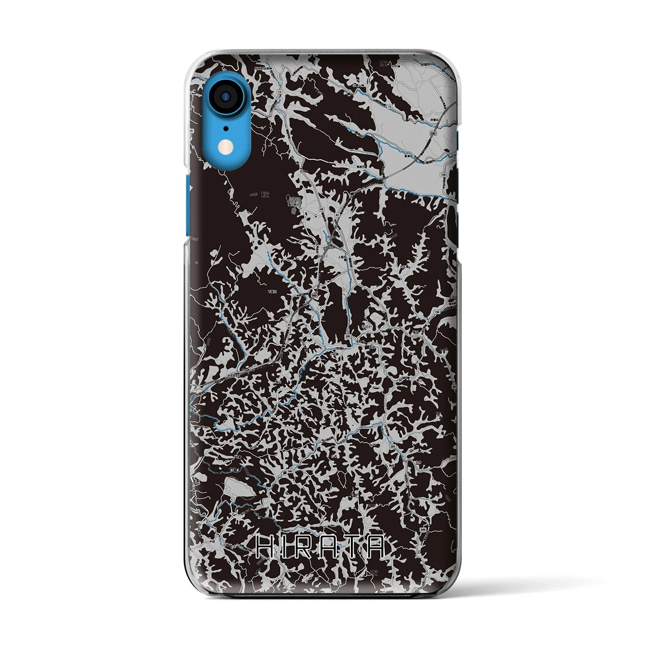 【平田(福島県)】地図柄iPhoneケース(クリアタイプ)