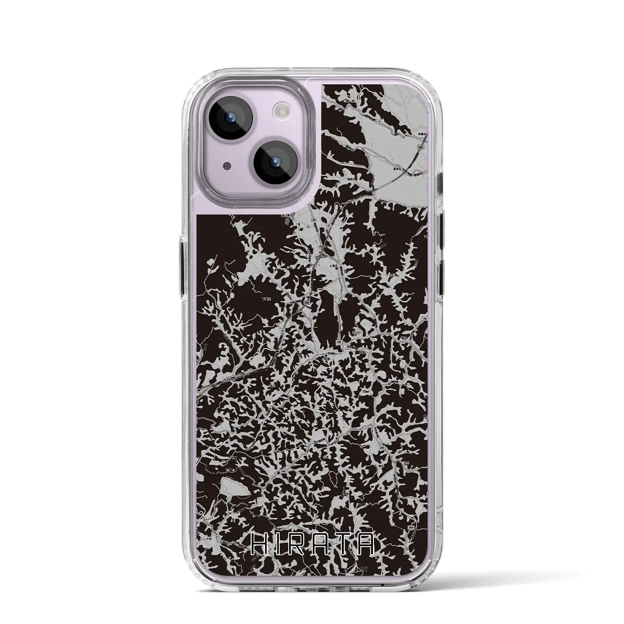 【平田(福島県)】地図柄iPhoneケース(MagSafeタイプ)