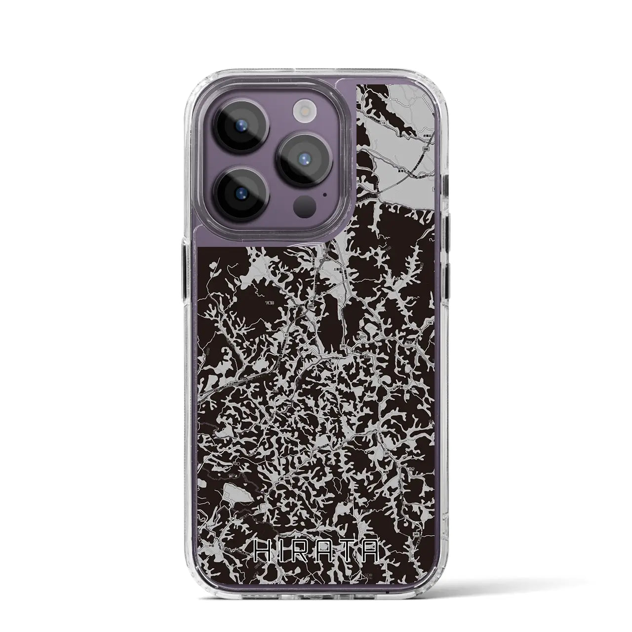 【平田(福島県)】地図柄iPhoneケース(MagSafeタイプ)