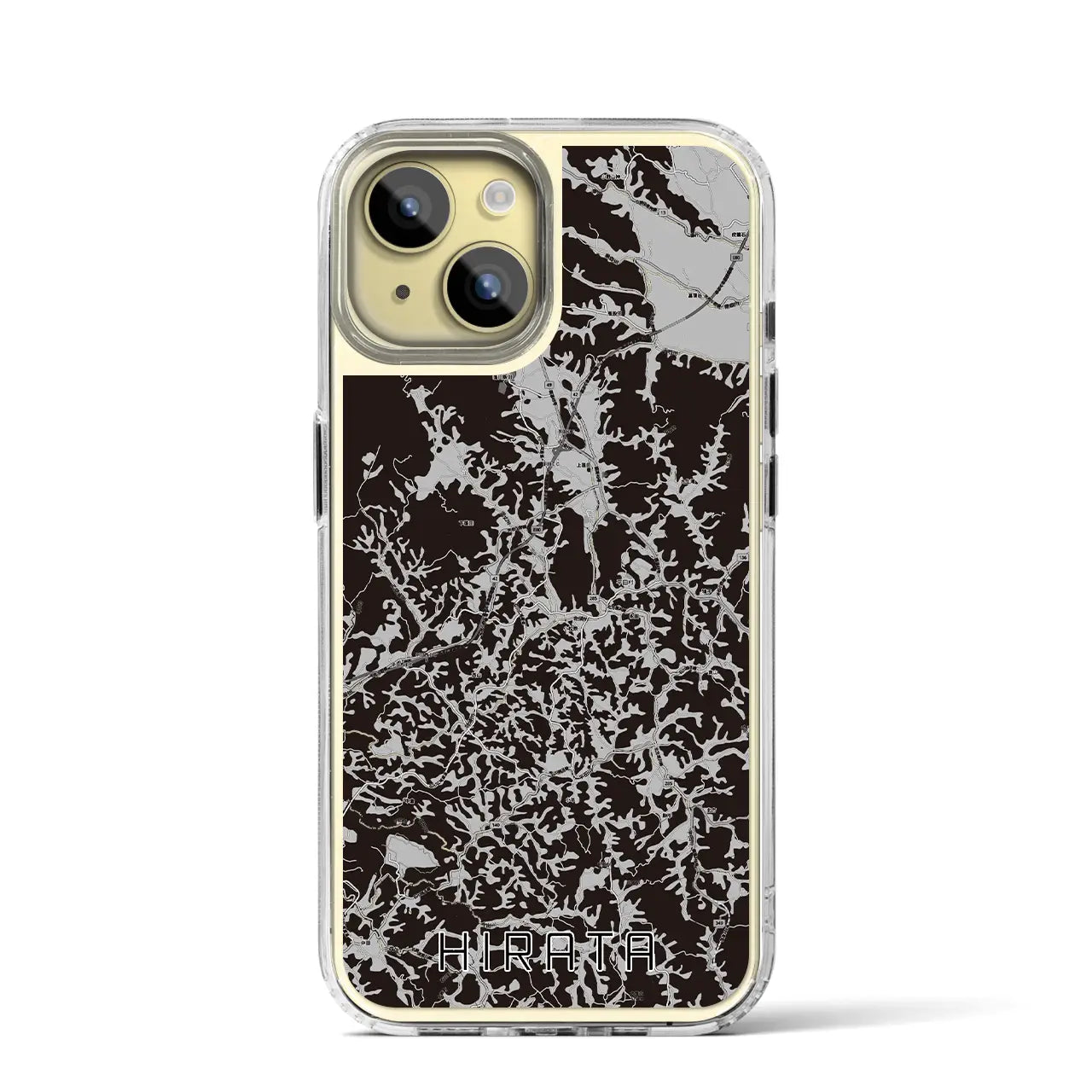 【平田(福島県)】地図柄iPhoneケース(MagSafeタイプ)