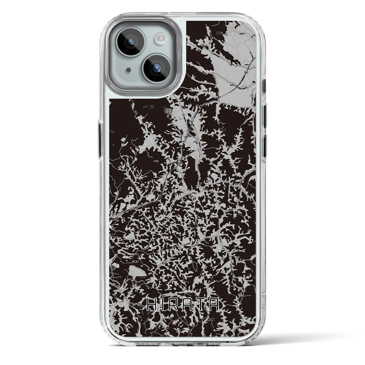 【平田(福島県)】地図柄iPhoneケース(MagSafeタイプ)