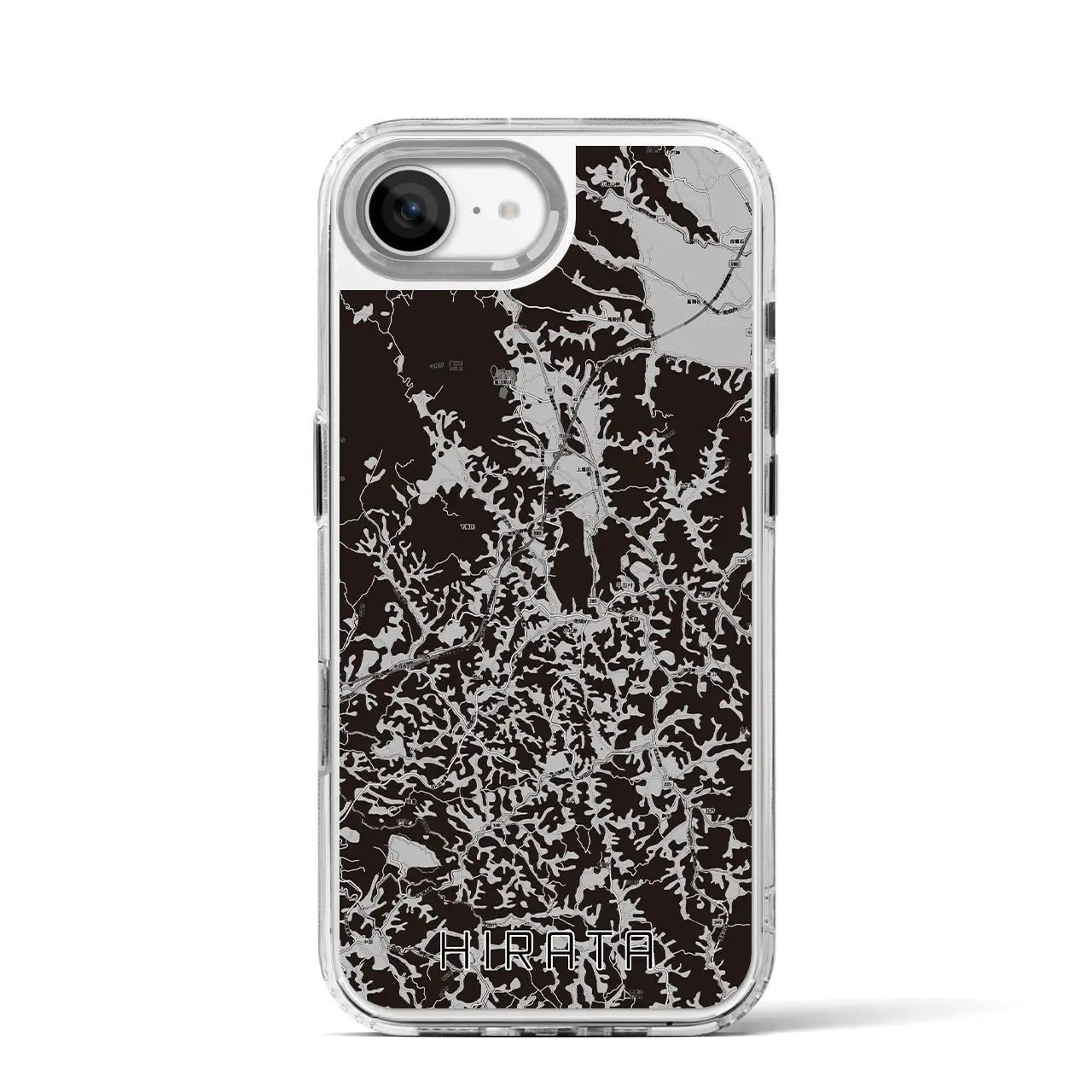 【平田(福島県)】地図柄iPhoneケース(MagSafeタイプ)