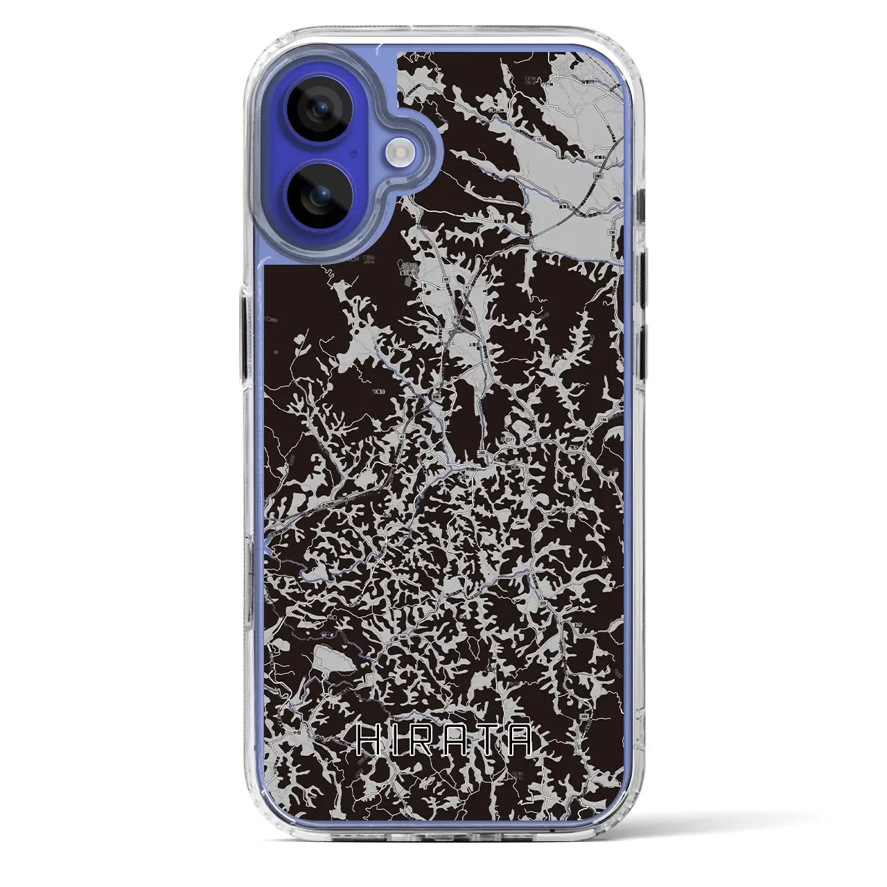 【平田(福島県)】地図柄iPhoneケース(MagSafeタイプ)