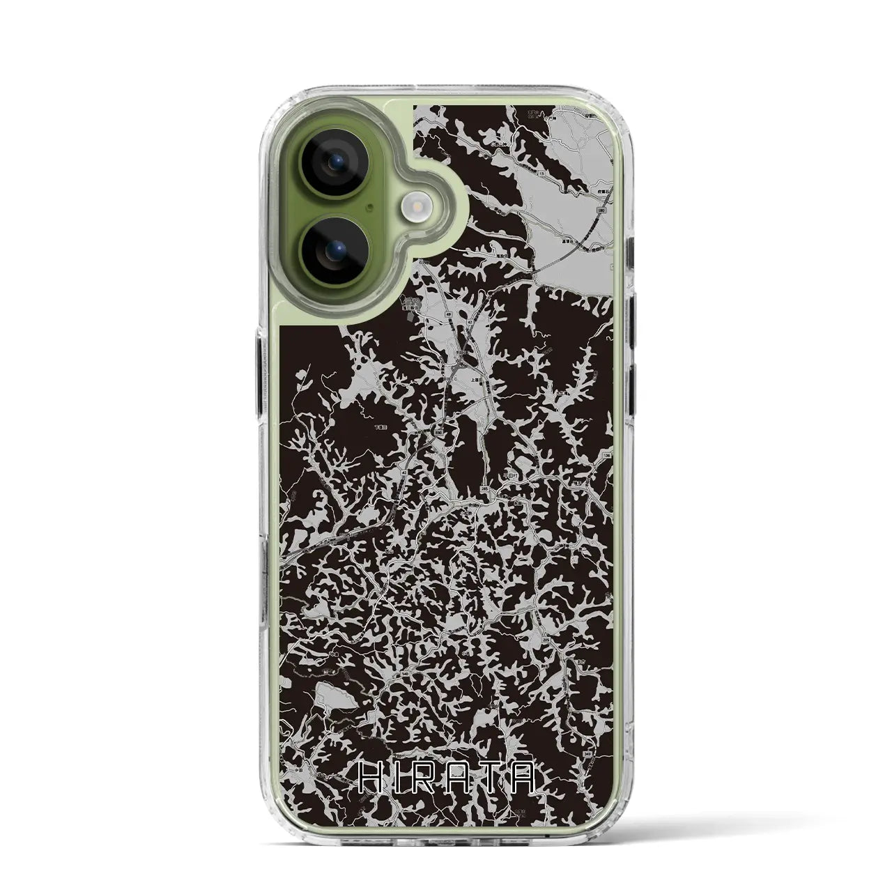 【平田(福島県)】地図柄iPhoneケース(MagSafeタイプ)