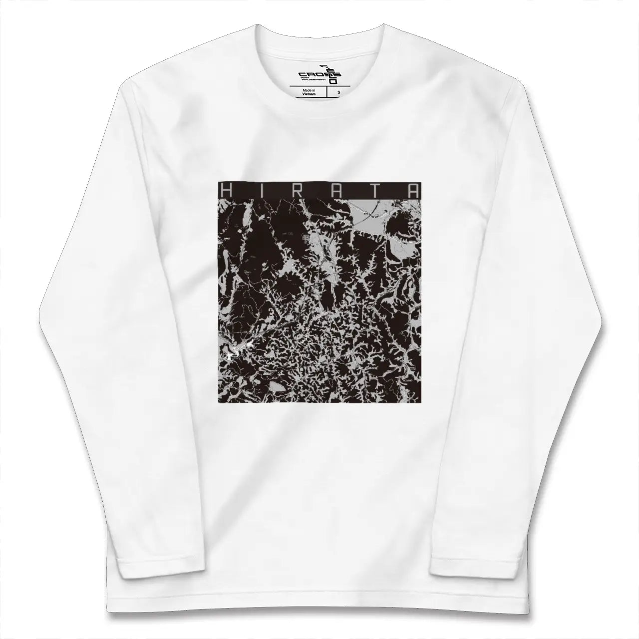 【平田(福島県)】地図柄ロングスリーブTシャツ