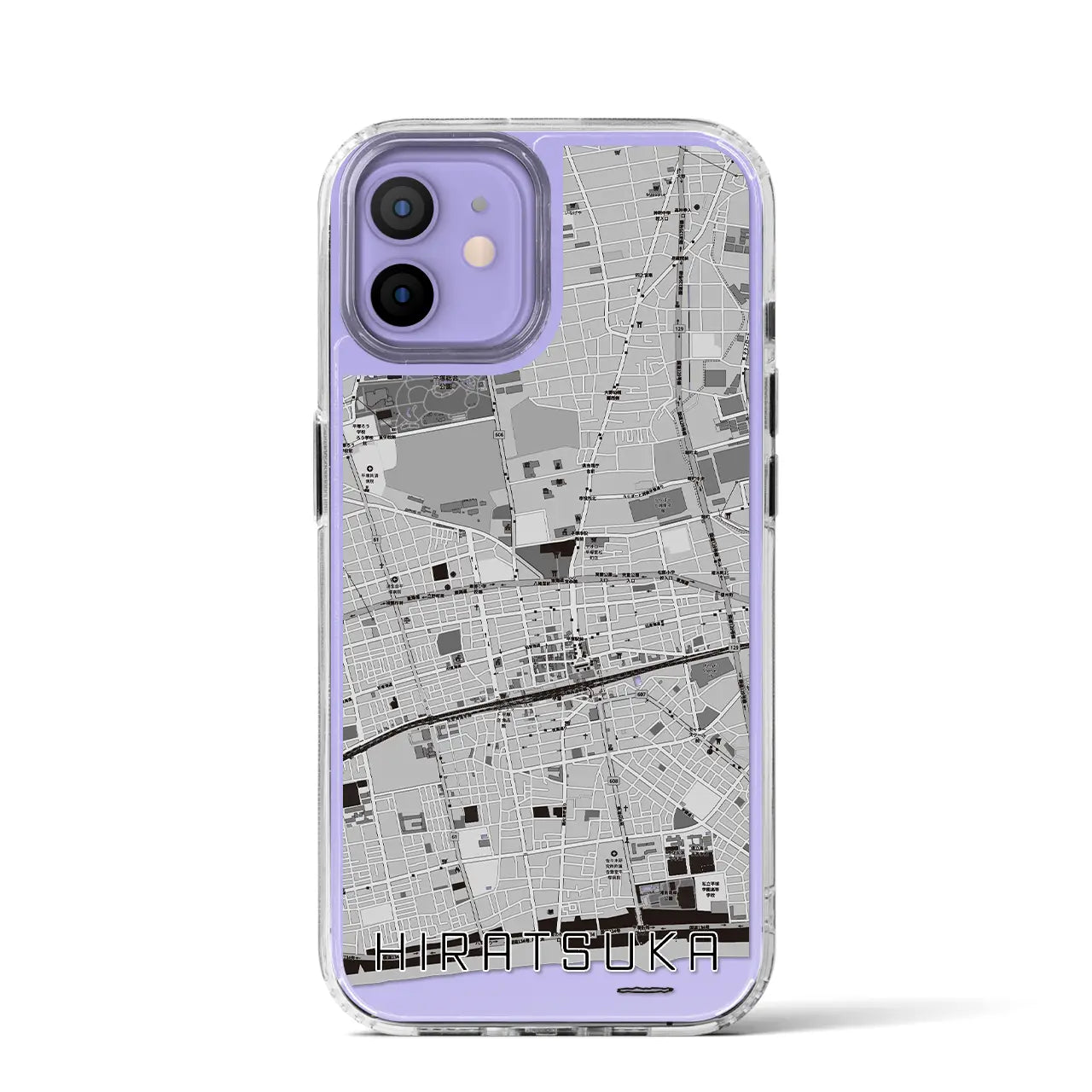 【平塚(神奈川県)】地図柄iPhoneケース(MagSafeタイプ)