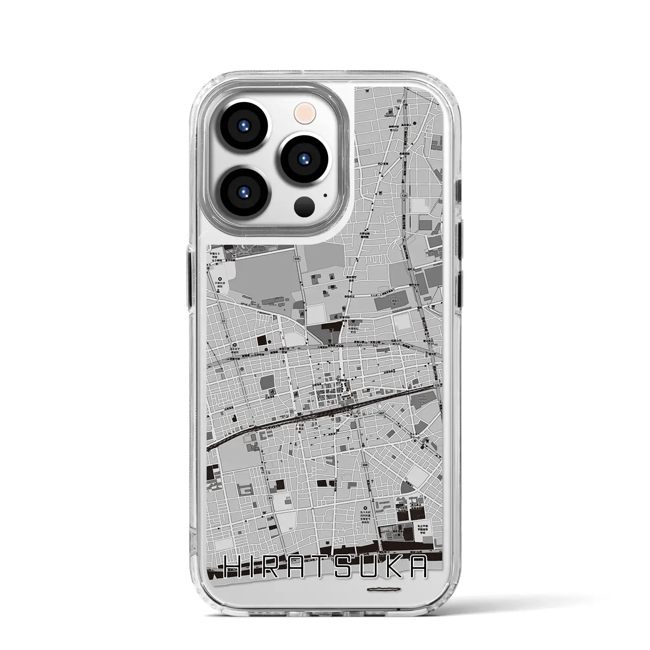 【平塚(神奈川県)】地図柄iPhoneケース(MagSafeタイプ)