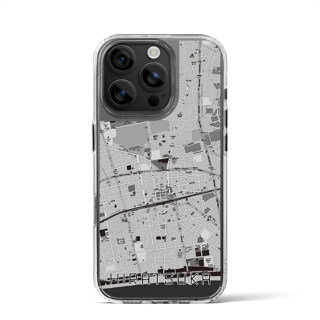 【平塚(神奈川県)】地図柄iPhoneケース(MagSafeタイプ)