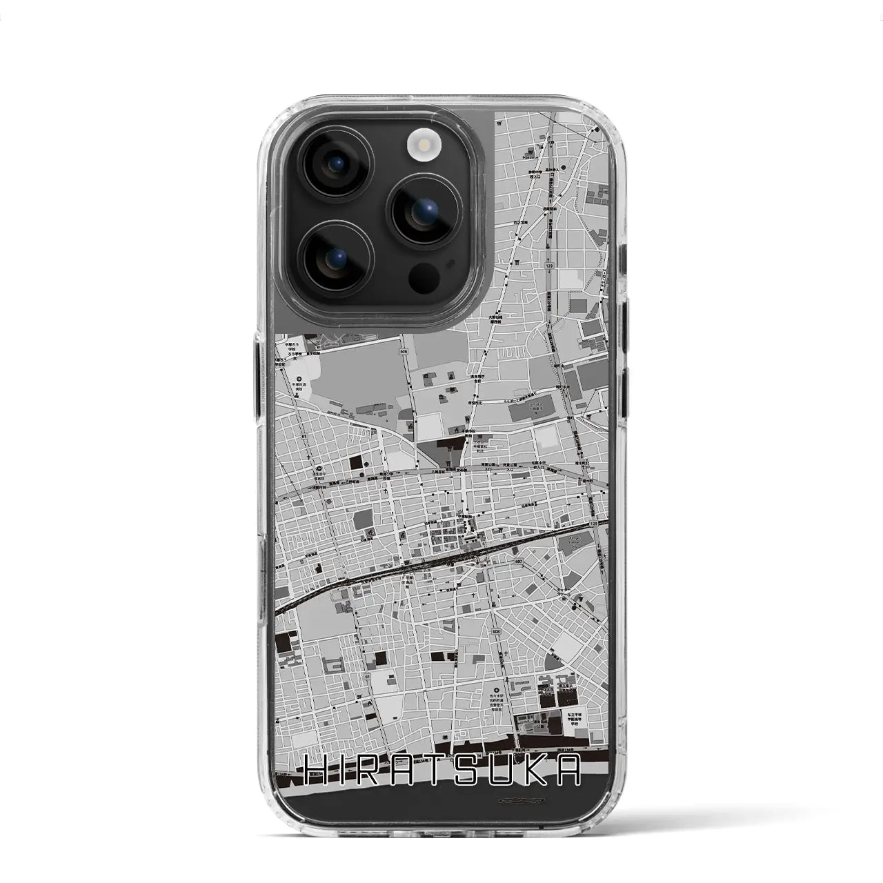 【平塚(神奈川県)】地図柄iPhoneケース(MagSafeタイプ)