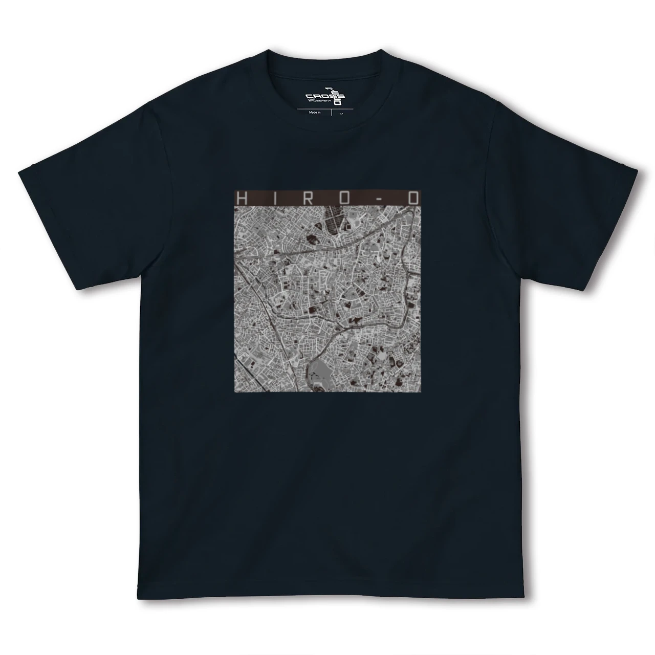 【広尾(東京都)】地図柄ヘビーウェイトTシャツ