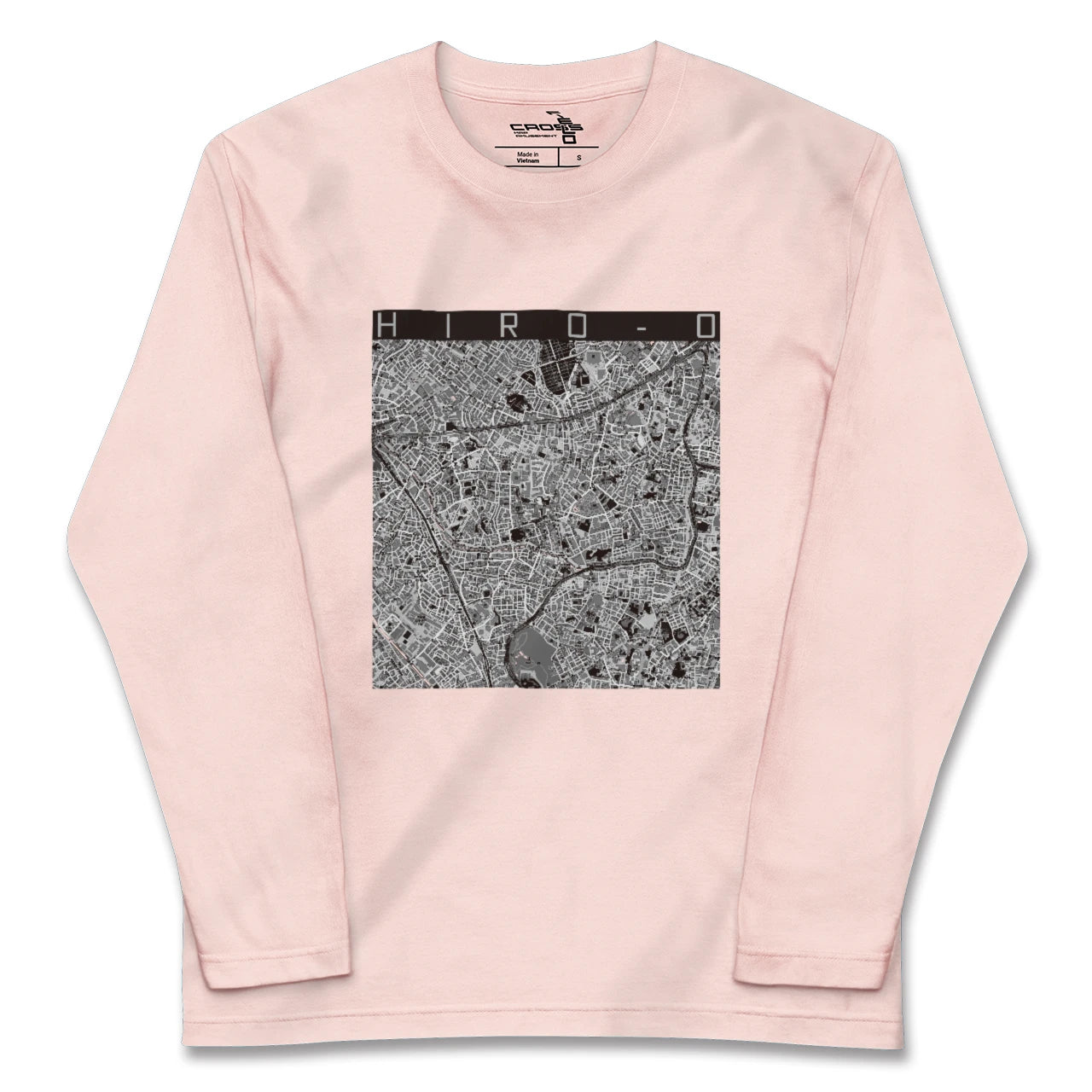 【広尾(東京都)】地図柄ロングスリーブTシャツ