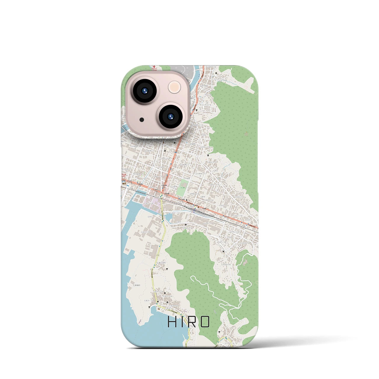 【広(広島県)】地図柄iPhoneケース(バックカバータイプ)