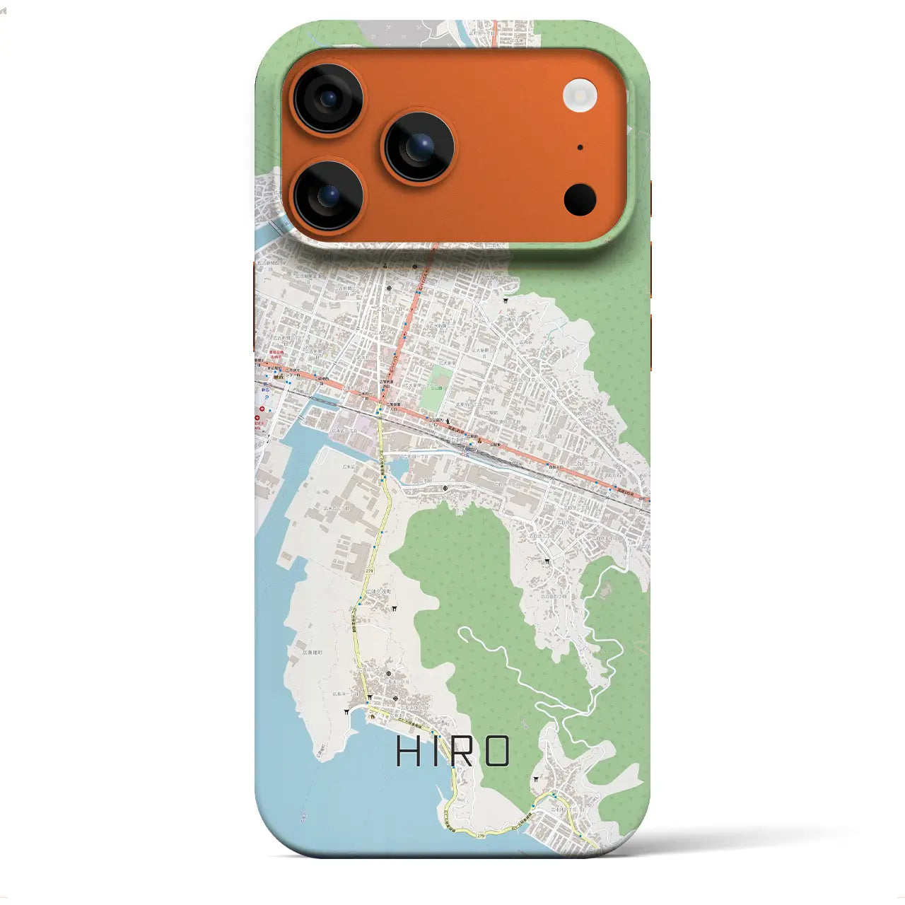 【広(広島県)】地図柄iPhoneケース(バックカバータイプ)ナチュラル・iPhone 17 Pro Max 用