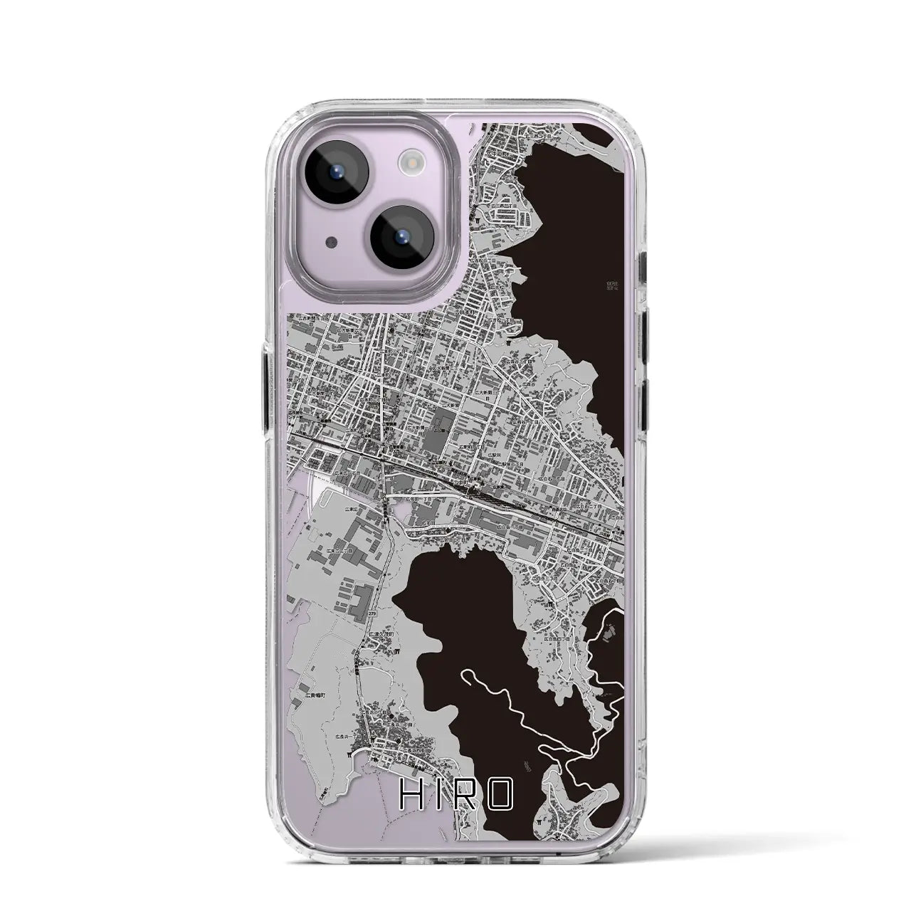 【広(広島県)】地図柄iPhoneケース(MagSafeタイプ)