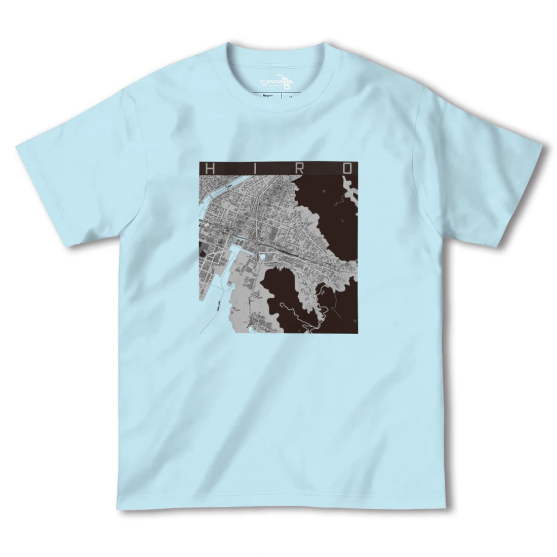 【広(広島県)】地図柄ヘビーウェイトTシャツ