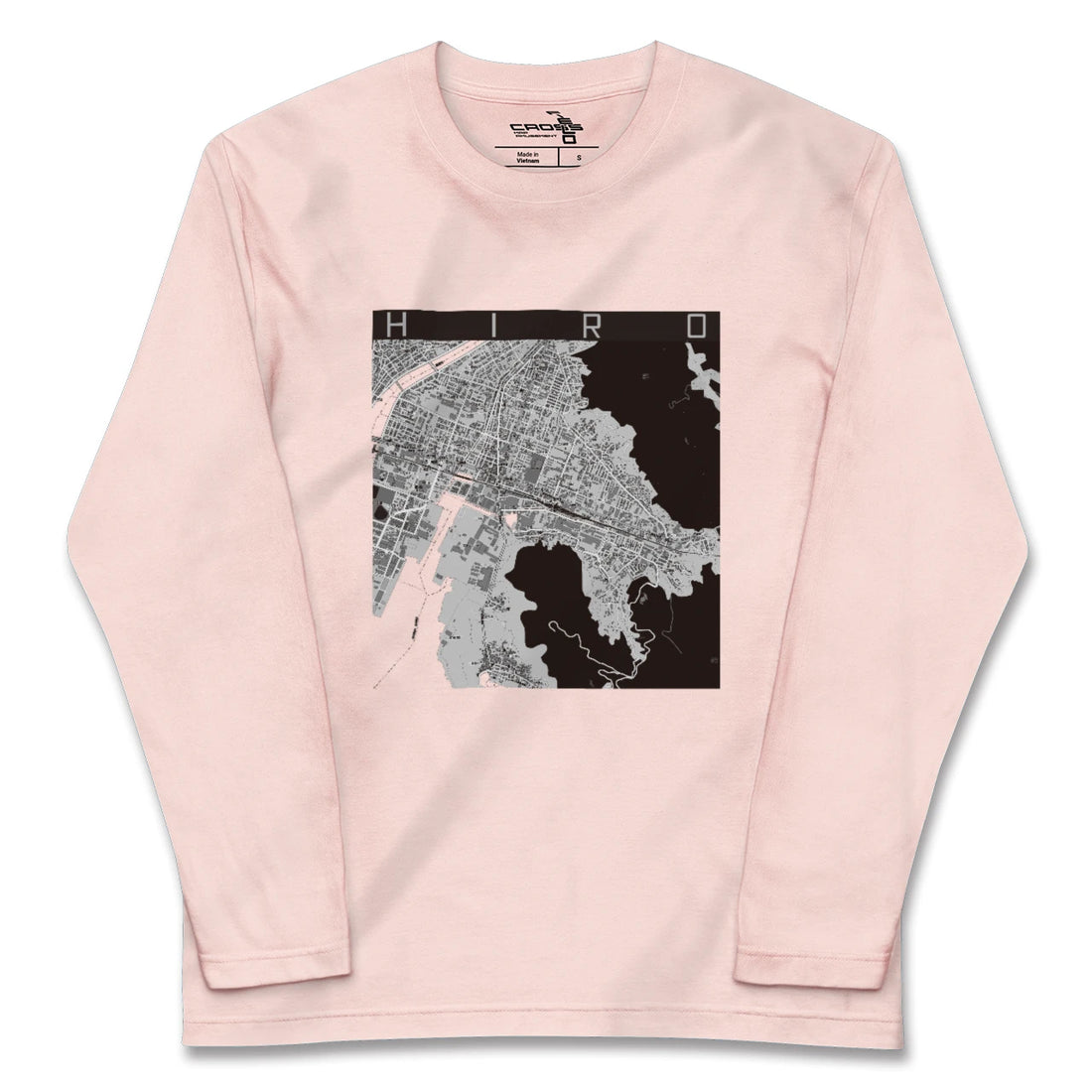 【広(広島県)】地図柄ロングスリーブTシャツ