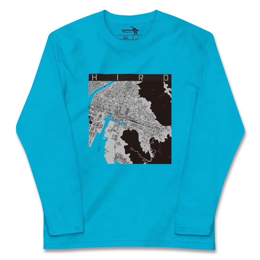 【広(広島県)】地図柄ロングスリーブTシャツ