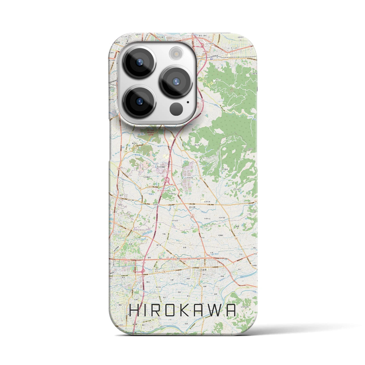 【広川(福岡県)】地図柄iPhoneケース(バックカバータイプ)